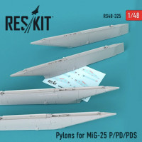 Reskit RS48-0325 Pylons for MiG-25 P/PD/PDS ICM 1/48