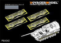 Voyager Model PEA342 Modern German PzH2000 Side skirts(For MENG TS-012) 1/35