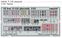 Eduard 32942 SET F-15C placards (TAM)