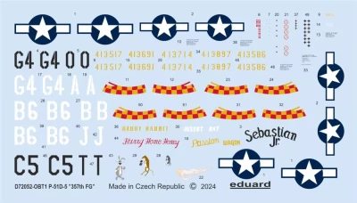 Eduard D7252 Decal P-51D-5 '357th FG' (EDU) 1/72