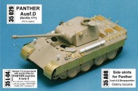 Aber 35A008 Pz.Kpfw.V Panther Ausf.A/D, Berge-Panther Pz.Kpfw.V Panther side skirts (designed to be used with Italeri kits) 1/35