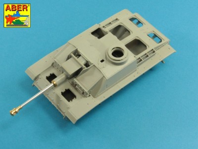 Aber 35 L-059N German StuK.40 L/48 7,5 cm Barrel with middle muzzle brake for Sturmgeschutz/StuG.III Ausf.G middle (designed to be used with Dragon and Tamiya kits) 1/35