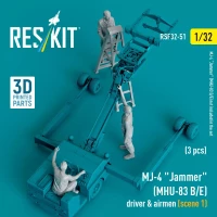 Reskit F32051 MJ-4 'Jammer' (MHU-83 B/E) driver&airmen sc.1 1/32