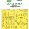 Art Scale 200-M32067 Aichi D3A1 Val wheels and canopy frame paint masks (outside only) 1/32