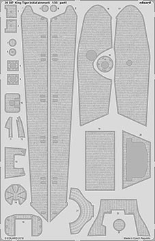 Eduard 36387 King Tiger initial zimmerit 1/35