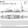 Combrig 70647 HMS Caledon Light Cruiser, 1923 fit 1/700
