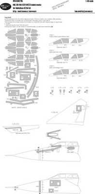 New Ware NWA-M0795 1/48 Mask MiG-31B/BM ADVANCED (HOBBYB 81754)