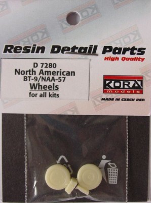 Kora Model D7280 Wheels for North American BT-9/NAA-57 1/72