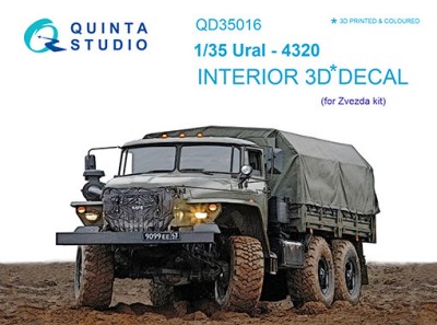 Quinta Studio QD35016 Урал-4320 (для модели Звезда) 1/35