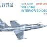 Quinta Studio QDS-32247 F-104C (Italeri) (малая версия) 3D Декаль интерьера кабины 1/32