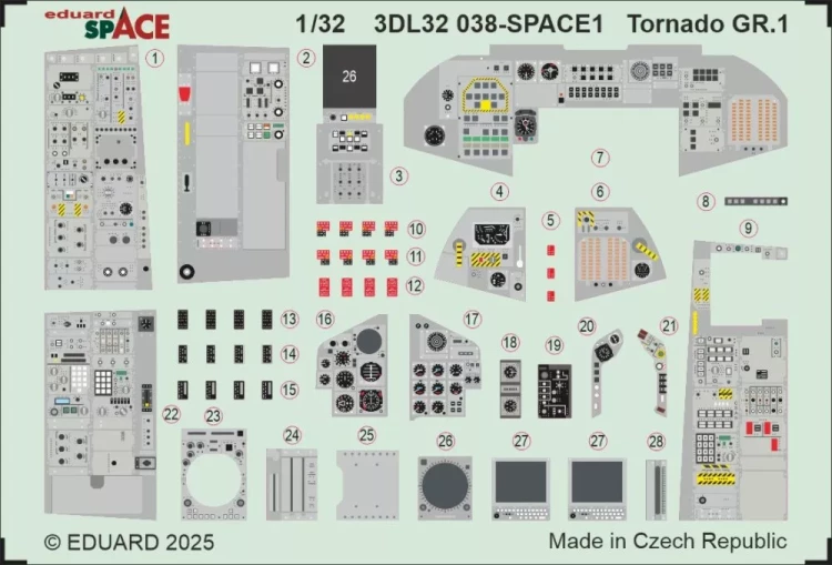Eduard 3DL32038 Tornado GR.1 SPACE (ITAL) 1/32