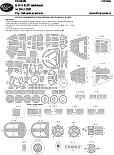 New Ware NWA-M0448 1/48 Mask He-111 H-6 BASIC (ICM 48262)