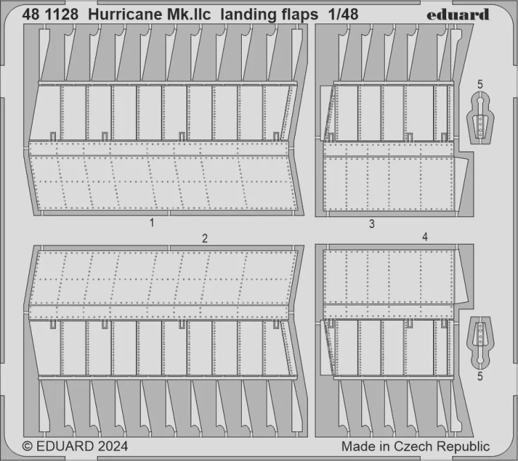 Eduard 481128 SET Hurricane Mk.IIc landing flaps (HOBBYB) 1/48