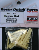 Kora Model DS72107 Hawker Hart British - Weapons set (AZ) 1/72