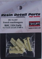 Kora Model DS72207 French machineguns MAC 1934 Early (4 pcs.) 1/72