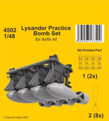 CMK SP4502 Lysander Practice Bomb Set (AIRFIX) 1/48