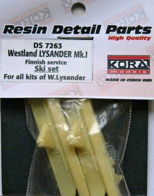 Kora Model DS7263 Westland Lysander Mk.I Finnish serv. Ski set 1/72