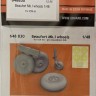 Eduard 648830 BRASSIN Beaufort Mk.I wheels (ICM) 1/48