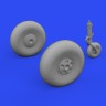 Eduard 648830 BRASSIN Beaufort Mk.I wheels (ICM) 1/48