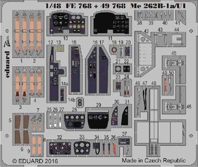 Eduard FE768 Me 262B-1a/U1 1/48