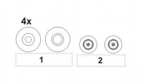 CMK 4229 TSR-2 Wheels set for Airfix kit 1/48