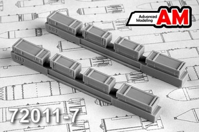 Advanced Modeling AMC 72011-7 Тара НАР С-5 (в комплекте шесть ящиков для НАР) 1/72
