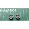 Zedval K72002 Опорные катки с внутренней аммортизацией УВЗ для Т-34 (10 катков) 1/72