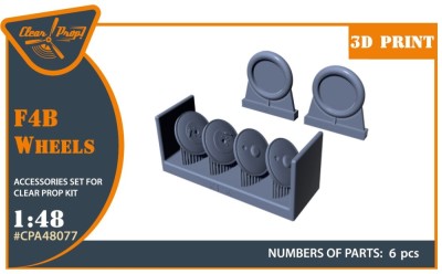 Clear Prop CPA48077 F4B Wheels set (CL.PROP) 1/48