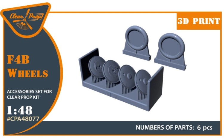 Clear Prop CPA48077 F4B Wheels set (CL.PROP) 1/48