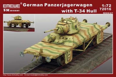 5M Hobby 72016 1/72 German Panzerjagerwagen with T-34 Hull