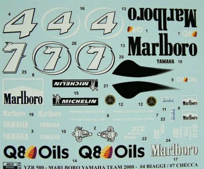Reji Model 039 Yamaha YZR 500 GP Marlboro Team 2000 1/12