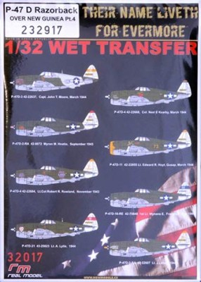 HGW 233917 P-47 D Razorback Over New Guinea PLUS Pt.4 1/32