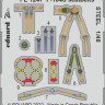 Eduard FE1247 F-104S seatbelts STEEL (KIN) 1/48