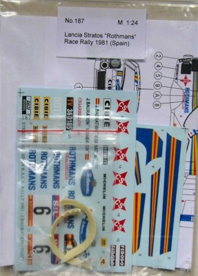 Reji Model 187 Transkit Lancia Stratos Rothmans (Spain 1981) 1/24