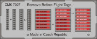 CMK 7307 Remove Before Flight Tags (20 pc) 1/72
