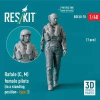 Reskit F48078 Rafale (C, M) female pilot stand.posit.type 1 1/48
