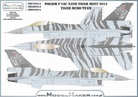Model Maker Decals D48061A Polish Lockheed-Martin F-16C NATO Tiger Meet 2015 1/48