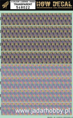HGW 548022 5 Colour LOZENGE-FADED / Transparent декаль 1/48
