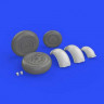 Eduard 648272 Meteor F.8 wheels 1/48