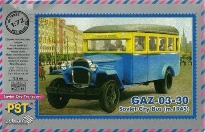 Zebrano 72083 Автобус ГАЗ-03-30 (1945) 1/72