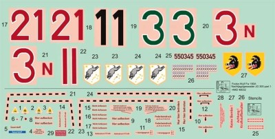 HM Decals HMD-72024 1/72 Decals Fw 190A Wilde Sau JG 300