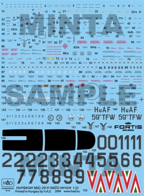 HAD 48102 Decal MiG-29 NATO 1/48