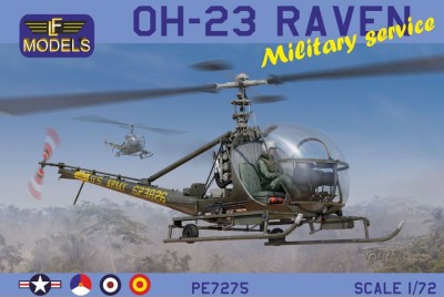 Lf Model P7275 OH-23 Raven Military Service (6x camo) 1/72