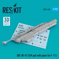 Reskit RSK72-418 QRC 80-01 ECM pod w/pylon for F-111 1/72