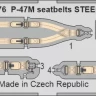 Eduard FE1576 P-47M seatbelts STEEL (MINA) 1/48