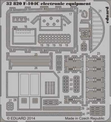 Eduard 32820 F-104C electronic equipment
