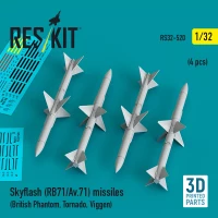 Reskit 32520 Skyflash (RB71/Av.71) missiles (4 pcs.) 1/32