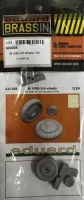 Eduard 624008 BRASSIN Bf 109G-5/6 wheels (AIRF) 1/24