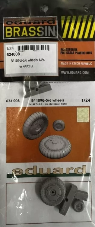 Eduard 624008 BRASSIN Bf 109G-5/6 wheels (AIRF) 1/24