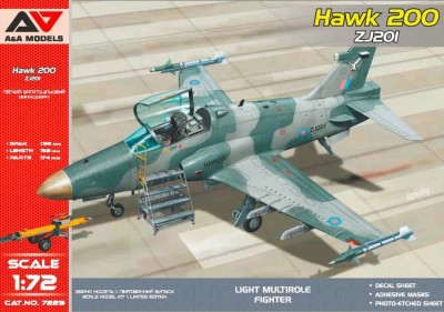 A&amp;A Models 72029 Hawk 200 light fighter (#ZG201, 4x camo) 1/72